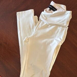 Kendall & Kylie White High-Rise Leather Leggings